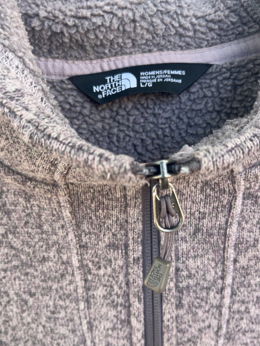Women's North Face Sherpa/fleece Zip Jacket
